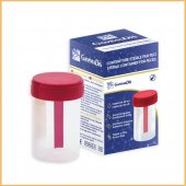 Recipient steril/linguriță pentru scaun 18 ml
